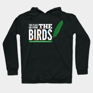 CB for the birds 2 - white type Hoodie